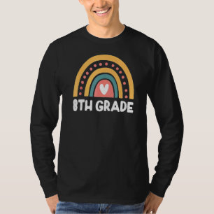8th Grade Cute Rainbow Kids Teachers Field Day 202 T-Shirt