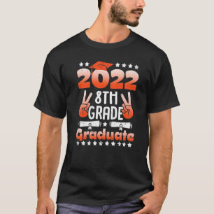 8th Grade Graduation 2022 Peace Out Grad Boys Girl T-Shirt
