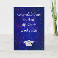 8th Grade Graduation with Stars & Cap