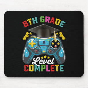 8th Grade Level Complete Graduation Gaming Gamer Mouse Pad