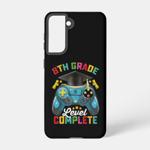 8th Grade Level Complete Graduation Gaming Gamer Samsung Galaxy Case