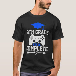 8Th Grade Level Complete School Graduation Boys Vi T-Shirt