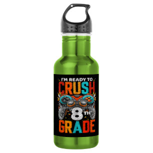 8th Grade Level Unlocked Game On Back To School 532 Ml Water Bottle