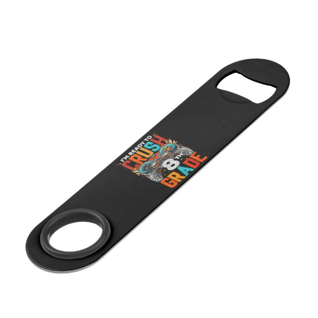 8th Grade Level Unlocked Game On Back To School  Bar Key (Front Angled)