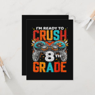 8th Grade Level Unlocked Game On Back To School  Invitation