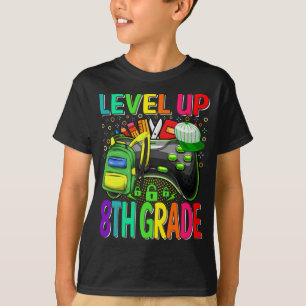 8th Grade Level Up Back To School Unlocked T-Shirt