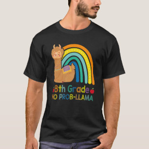 8th Grade No Prob Llama Llama Apparel First Day Of T-Shirt