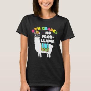 8th Grade No Prob Llama Llama Apparel First Day Of T-Shirt