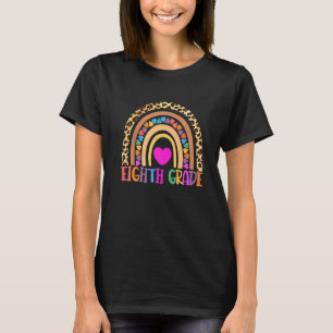 8th grade rainbow teacher hello 8th grade back to T-Shirt