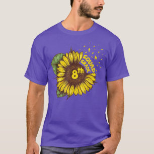 8th Grade Squad Back to School Sunflower Style Fun T-Shirt