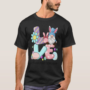 8th Grade Teacher Cute Easter Gnome Spring Love Gn T-Shirt