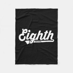 8th Grade Team School Teacher Eighth Baseball Styl Fleece Blanket