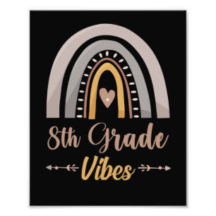8th Grade Vibe Eighth Grade Back to School Photo Print