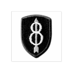 8th infantry division 8th ID veterans vets Patch Rubber Stamp
