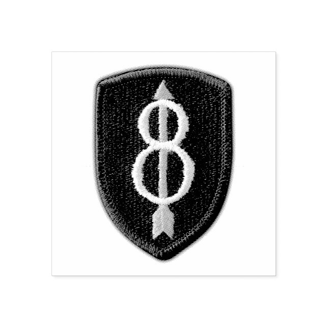 8th infantry division 8th ID veterans vets Patch Rubber Stamp (Imprint)