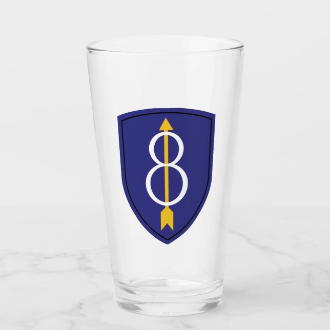 8th Infantry Division Glass (Front)