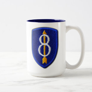 8th Infantry Division vets veterans Two-Tone Coffee Mug