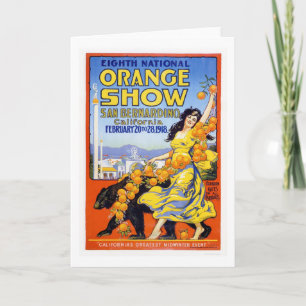 8th National Orange Show 1918 Card