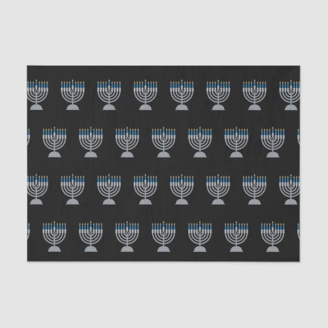 8th Night of Hanukkah Glitter Tissue Paper (Front)