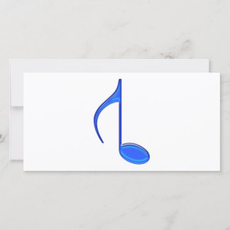 8th Note Created Backwords Royal Blue Large