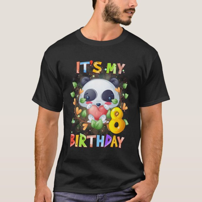 8Th Panda 8 Ns T-Shirt (Front)