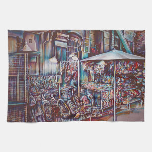 8th Street Rings Kitchen Towel