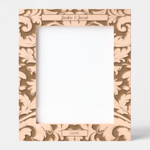 8x10 Bold Botanical Leaves with Custom Text Etched Frames