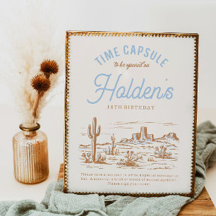 8x10 Cowboy Time Capsule Sign