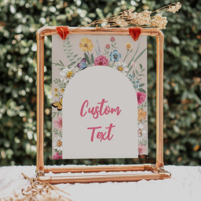 8x10 Custom Wildflower Party Sign (Creator Uploaded)