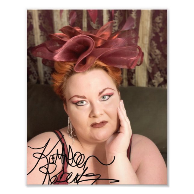 8X10 Digitally Autographed Printed Photo Of Me (Front)