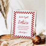 8x10" Handwritten Wavy Border Date Night Ideas Poster<br><div class="desc">8x10" Date Night Ideas Sign
This funky Date Night Ideas sign features a chequered border with handwritten font and hand drawn graphics! Easily match with any theme and perfect for any bridal shower or wedding! Colours of border and text are editable!</div>