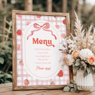 8x10 Inch Berry Menu Sign