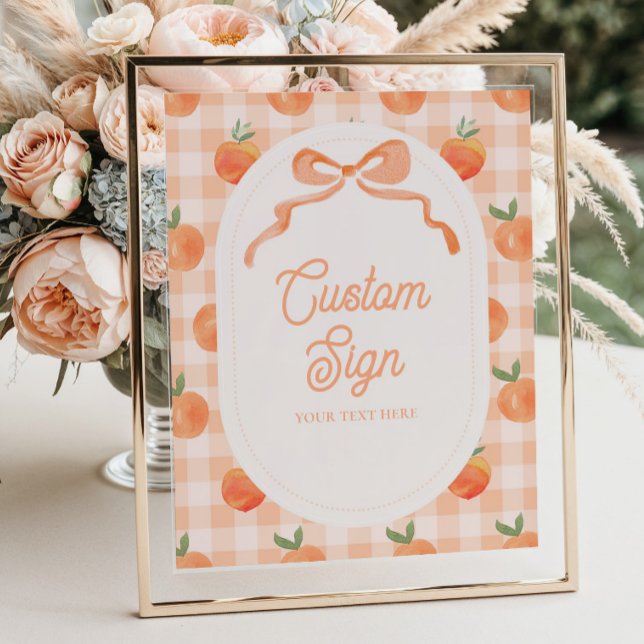 8x10 Inch Custom Peach Sign (Creator Uploaded)