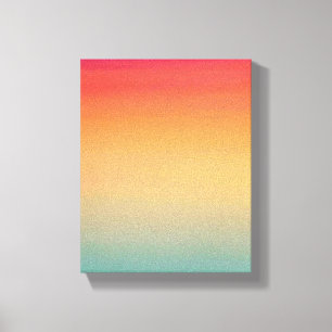 8x10 inches Modern Rainbow Sky Red Yellow Blue Canvas Print