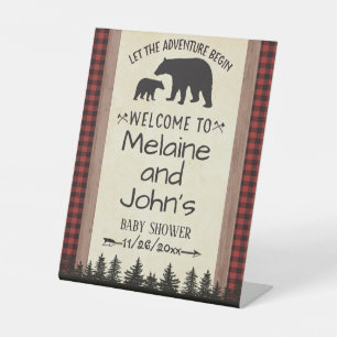 8x10 Lumberjack Welcome Sign