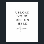 8x10 Poster - Portrait<br><div class="desc">Customize your design in Templett. After you are done editing,  download your file in a JPG format (don't forget to turn on the bleed option). Upload your design here by clicking on the blue "Personalize" button.</div>