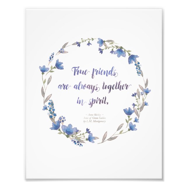 8x10 Print - Anne of Green Gables quote (Front)