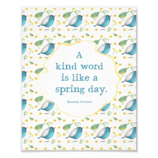 8x10 Print - Quote about Kindness