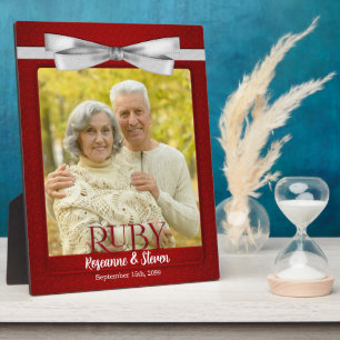 8x10 Ruby 40th Wedding Anniversary Photo Frame