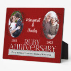 8x10 Ruby 40th Wedding Anniversary Photo