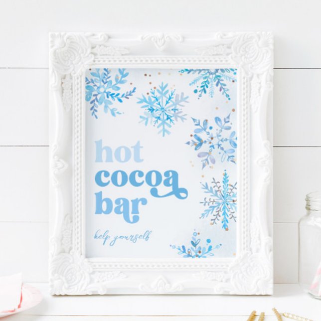 8x10 Snowflake Hot Cocoa Bar Sign (Creator Uploaded)