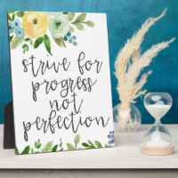 8x10 Strive for Progress Not Perfection