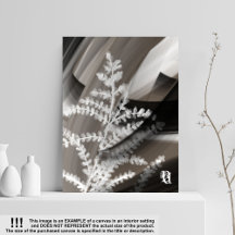 8x10" Terra’s Tender Whisper Abstract Brown Flower