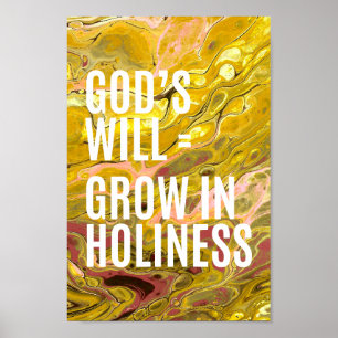 8x12 Yellow Marble Christian Art Print Semi Gloss