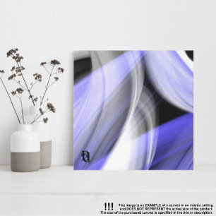 8x8" Lavender Moon Trend Abstract Art Violet Canvas Print