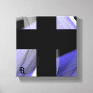 8x8" Lavender Moon Trend Abstract Art Violet Canvas Print