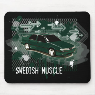 9000 aero scarabe green, Swedish Muscle Mouse Pad