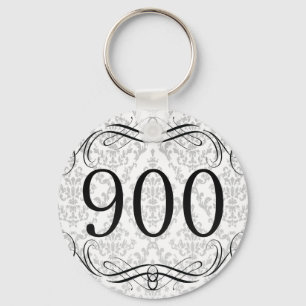 900 Area Code Keychain