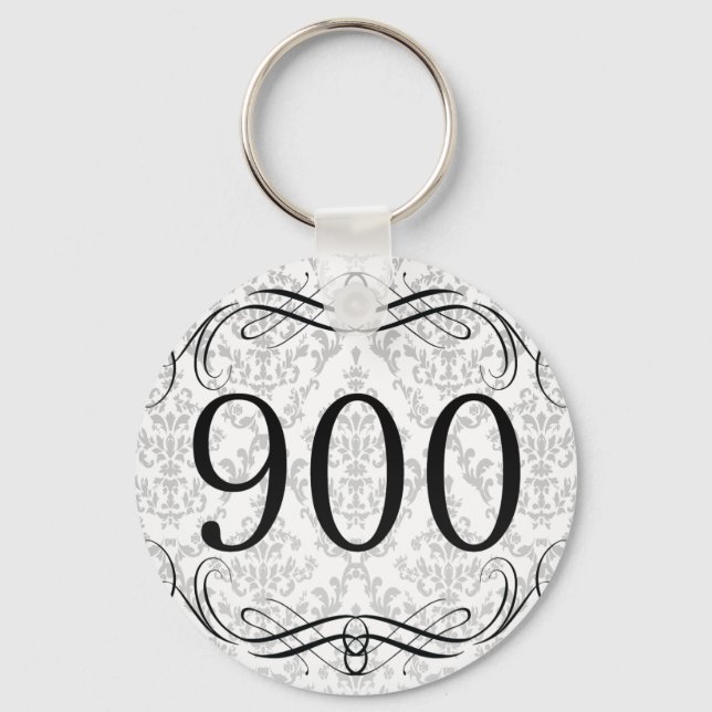 900 Area Code Keychain (Front)
