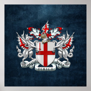 [900] City of London - Coat of Arms Poster